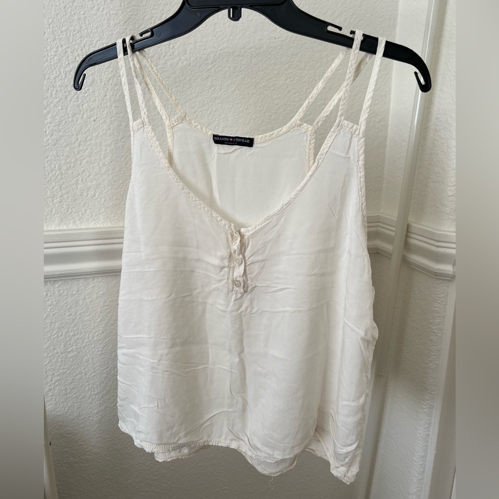 Brandy Melville button-up tank top